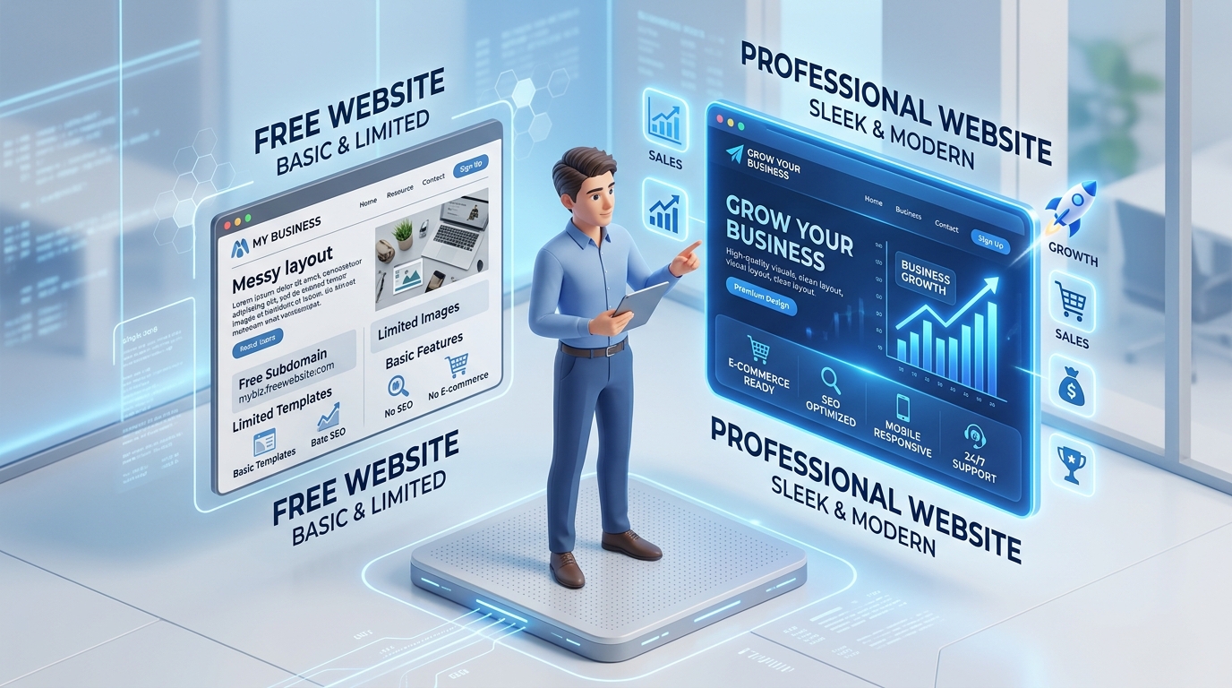 Website Gratis vs Website Profesional, Mana yang Lebih Menguntungkan?