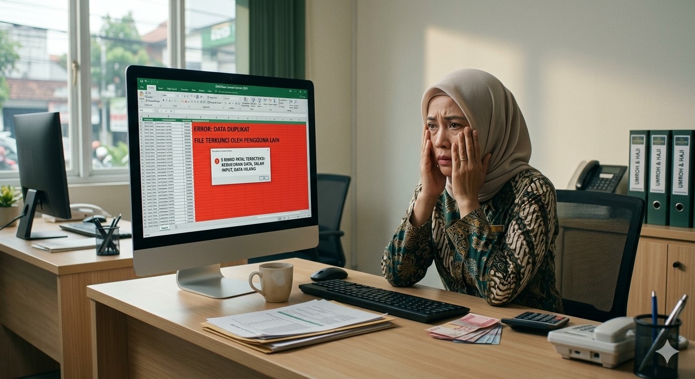 5 Risiko Fatal Mengelola Data Jamaah Menggunakan Excel