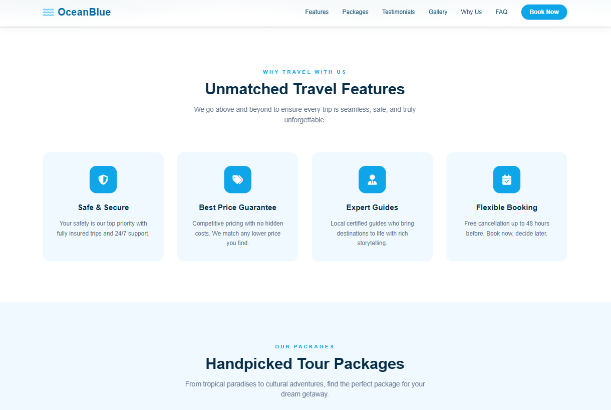 Premium Web Theme Blue Ocean