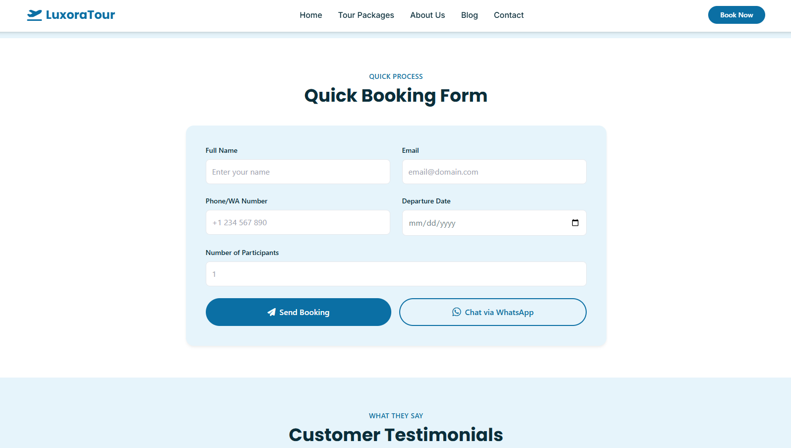 Bali Luxora Tour - Travel Agency Landing Page thumbnail 3